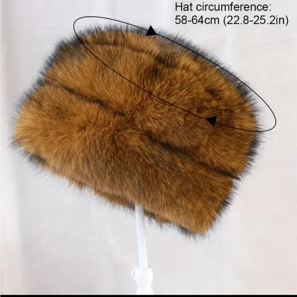 Elegant Black Faux Fur Hat for Women - Picture 6 of 6